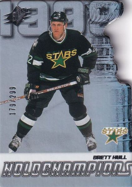 insert karta BRETT HULL 22-23 SPx HoloChampions /299